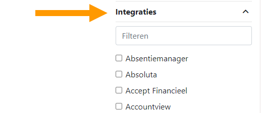 Tipps zur Auswahl von Software für Unternehmen: Integrationsfilter
